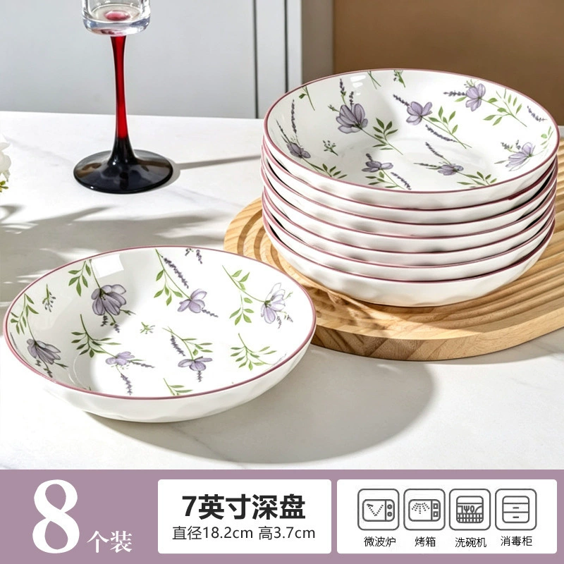 Pastel Ceramic Dinner Plate tableware view 10