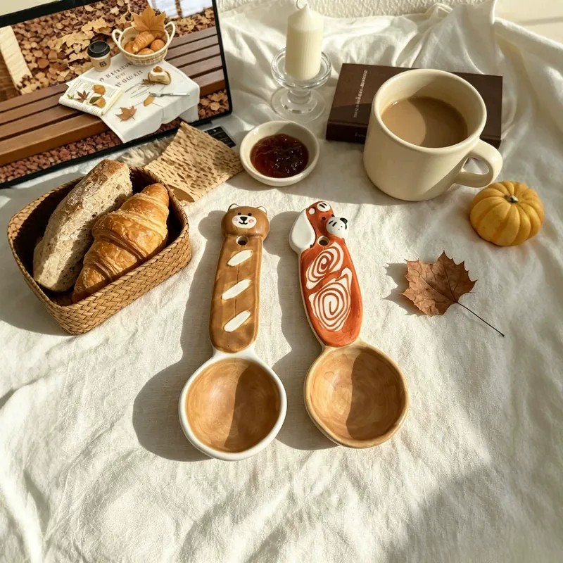 핸드페인팅 동물 스푼 tableware view 3