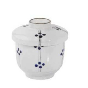 일본풍 블루 도트 세라믹 뚜껑 컵 tableware view 5
