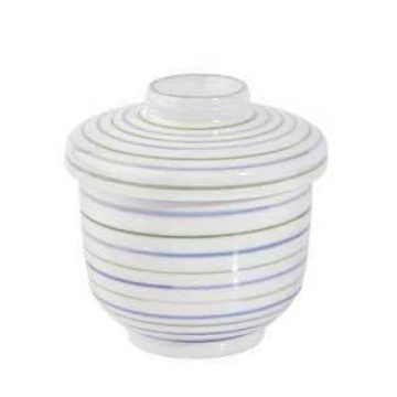 일본풍 블루 도트 세라믹 뚜껑 컵 tableware view 6