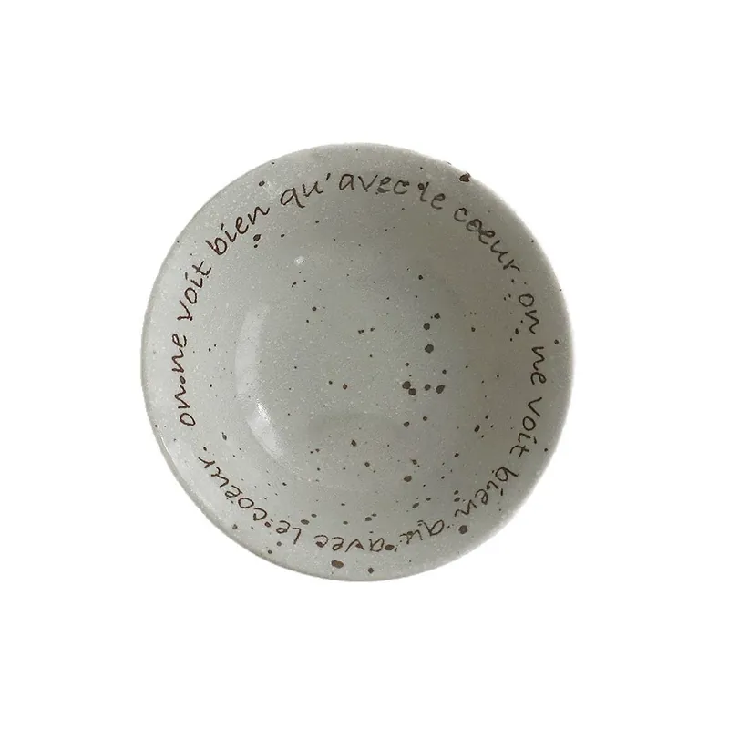 وعاء سيراميك غير منتظم بحرف tableware view 5