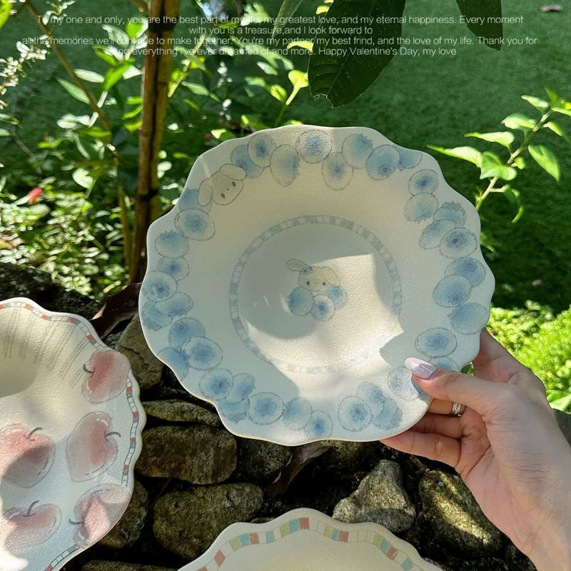 Керамическая десертная тарелка, ручная роспись tableware view 4