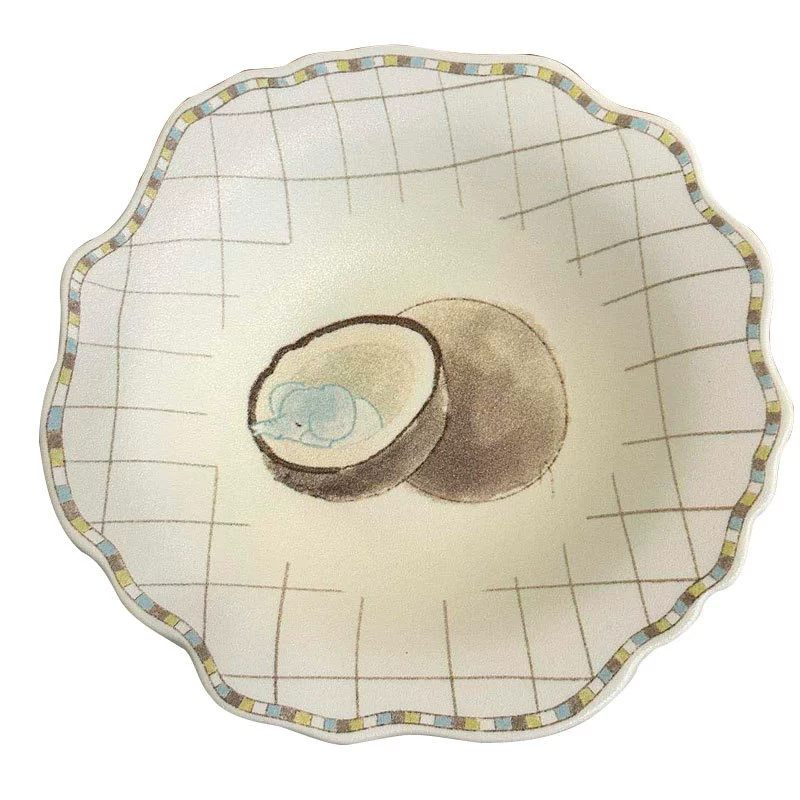 Керамическая десертная тарелка, ручная роспись tableware view 5