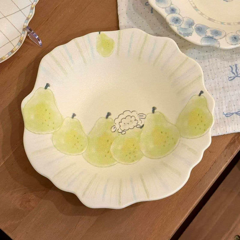 Керамическая десертная тарелка, ручная роспись tableware view 7