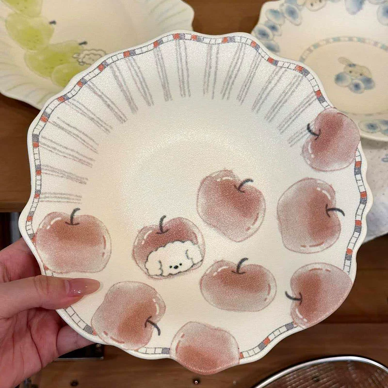 Керамическая десертная тарелка, ручная роспись tableware view 8