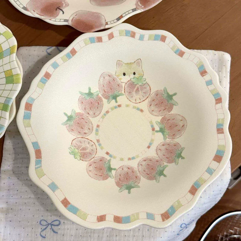 Керамическая десертная тарелка, ручная роспись tableware view 9
