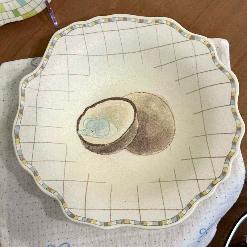 Керамическая десертная тарелка, ручная роспись tableware view 10