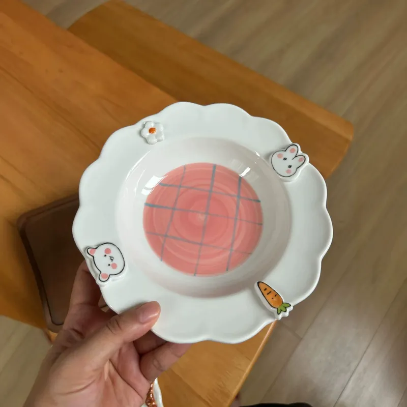 Cartoon Animal Ceramic Deep Plate