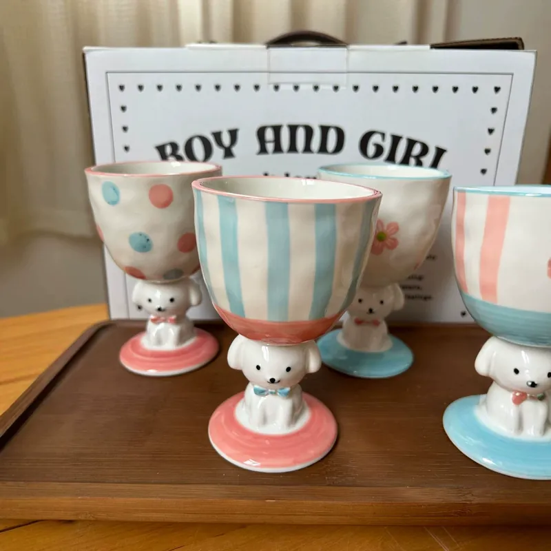 كوب سيراميك كلب مرسوم يدوياً tableware view 3