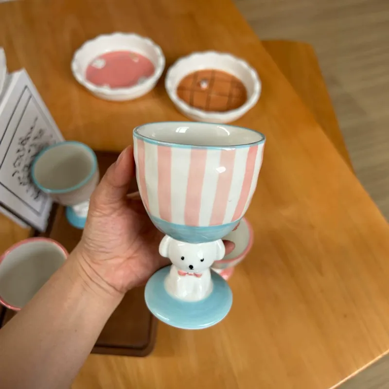 كوب سيراميك كلب مرسوم يدوياً tableware view 4