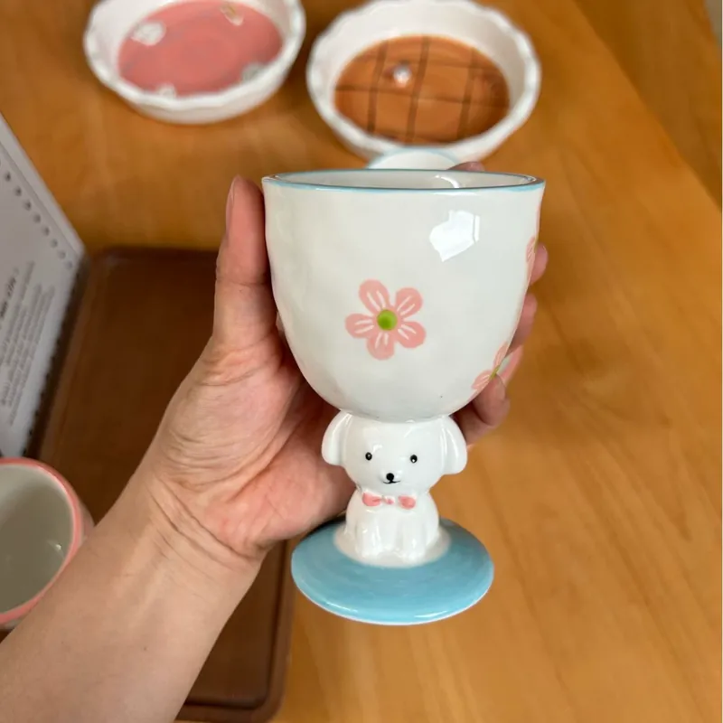 كوب سيراميك كلب مرسوم يدوياً tableware view 7