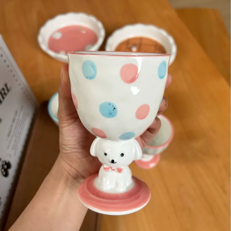 كوب سيراميك كلب مرسوم يدوياً tableware view 8