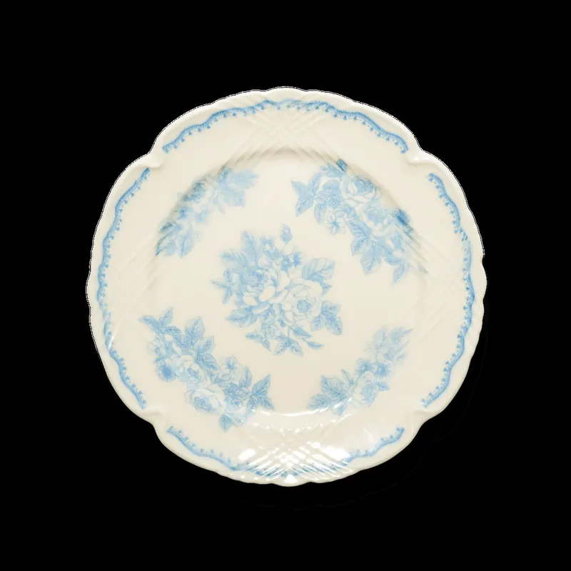 Французская керамическая тарелка с цветочным рельефом tableware view 6