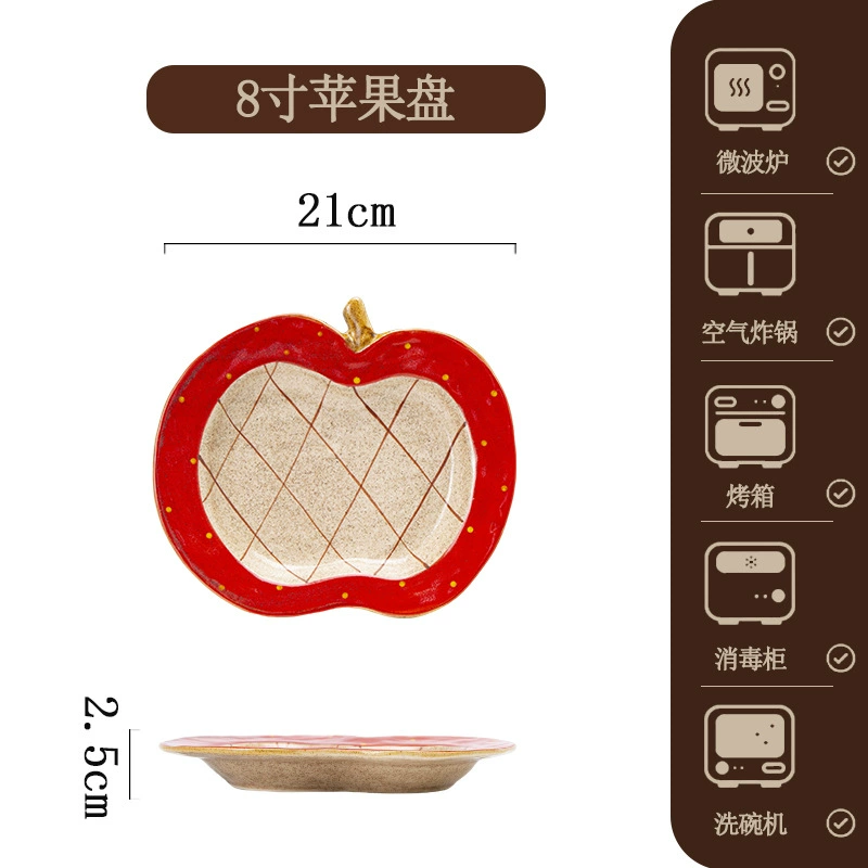 طقم وعاء حساء وطبق بورسلين مرسوم يدويًا tableware view 10