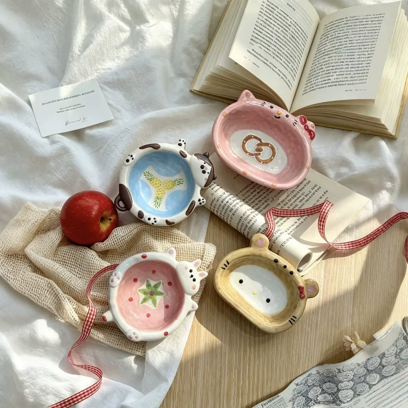 Hand-Painted Animal Dip Dish