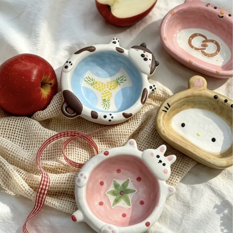 핸드페인팅 동물 딥 접시 tableware view 5