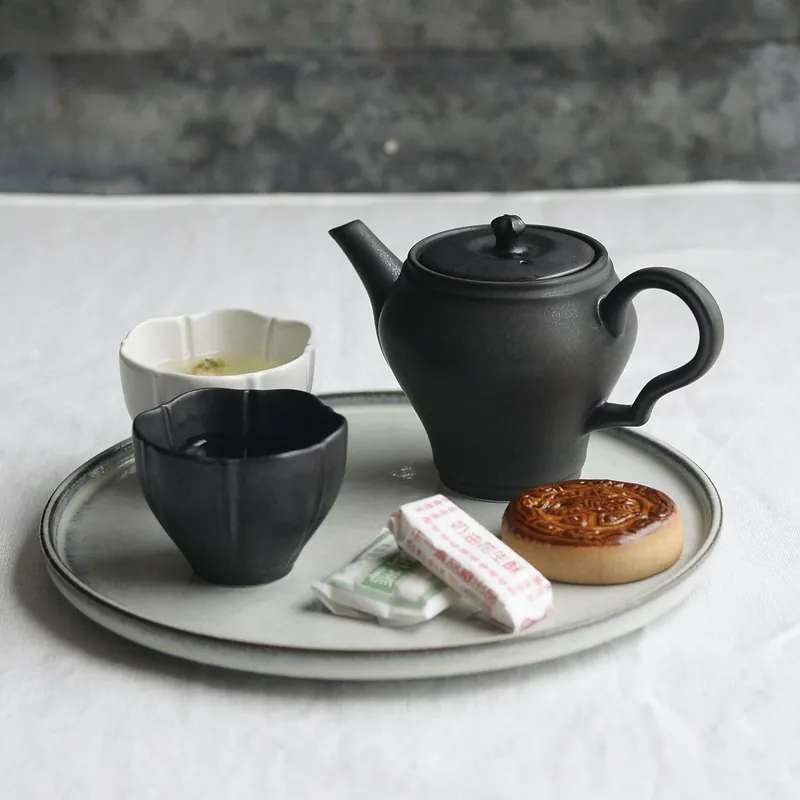 Vintage Ceramic Teapot tableware view 4