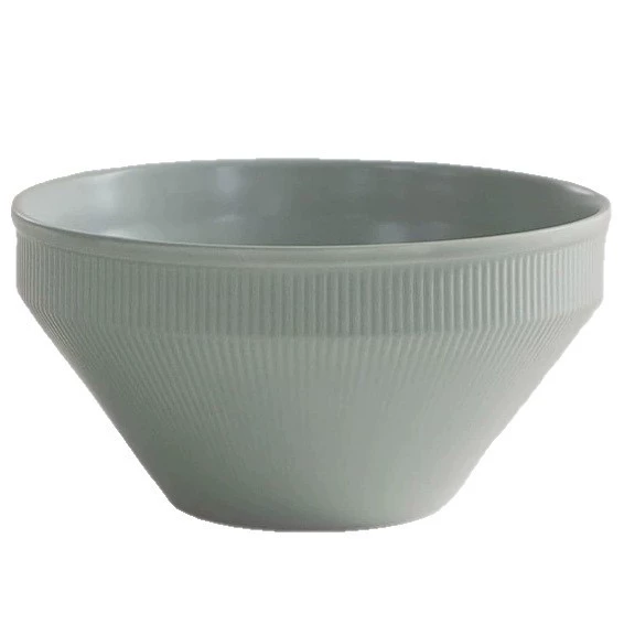 Bol de cerámica coreano acanalado tableware view 5
