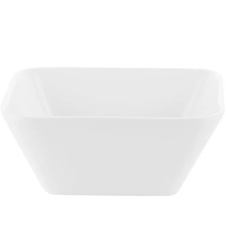 Большая белая квадратная керамическая чаша tableware view 2