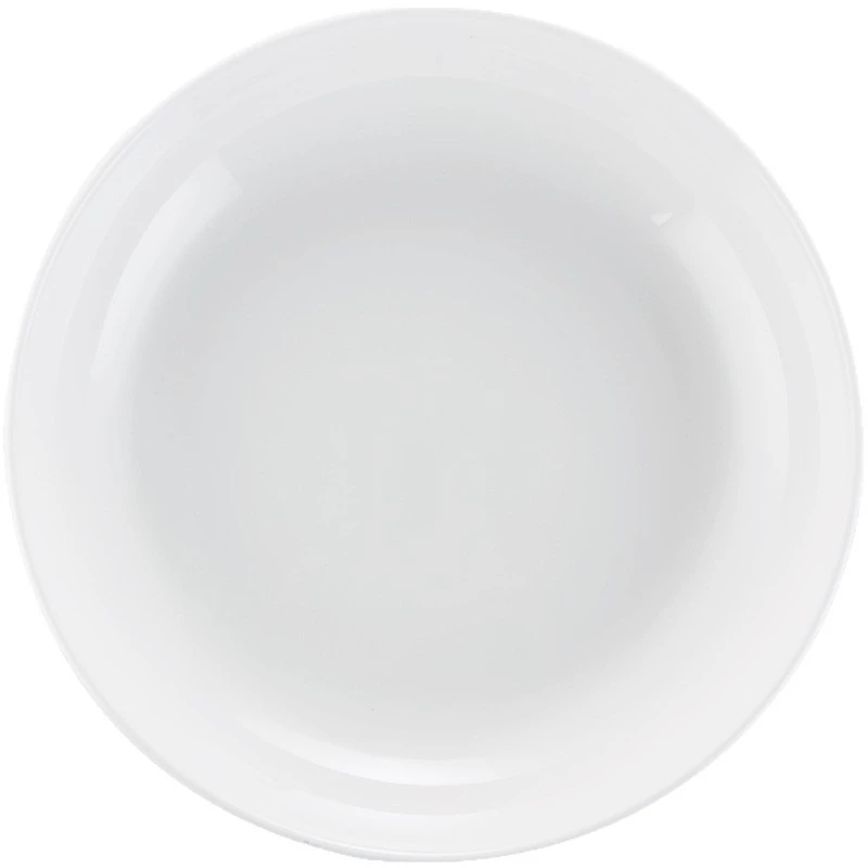 Round White Ceramic Salad Plate