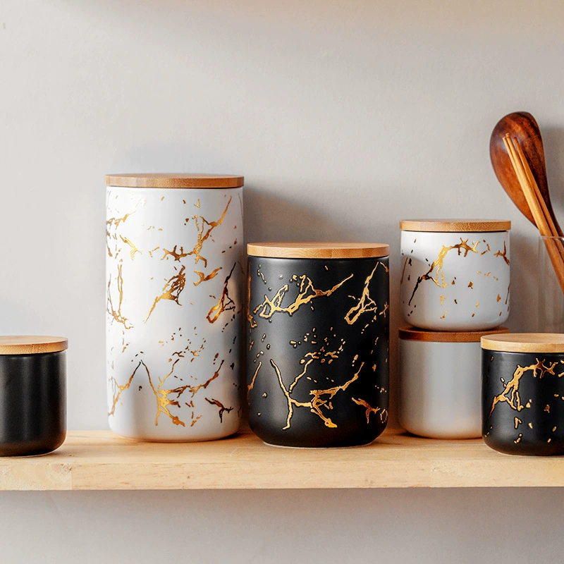 Nordic Ceramic Storage Jar tableware view 2