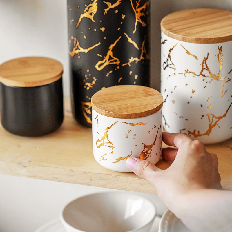 Nordic Ceramic Storage Jar tableware view 4