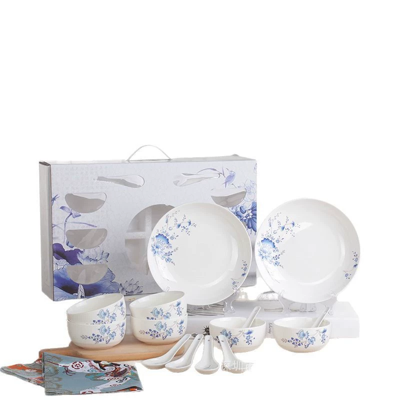 Bone China Dinnerware Set Gift Box tableware