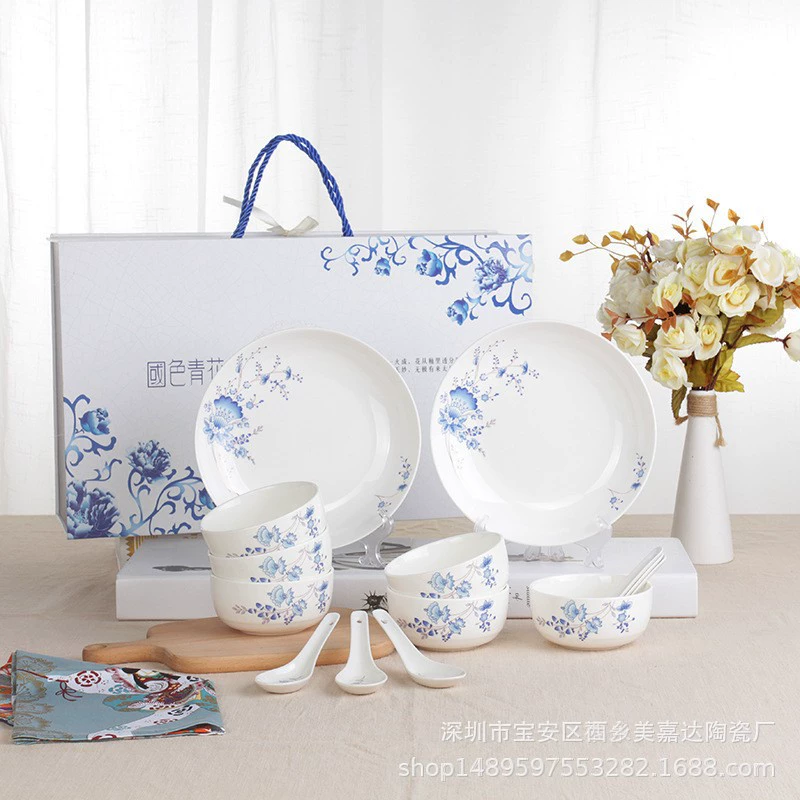 Bone China Dinnerware Set Gift Box tableware view 2