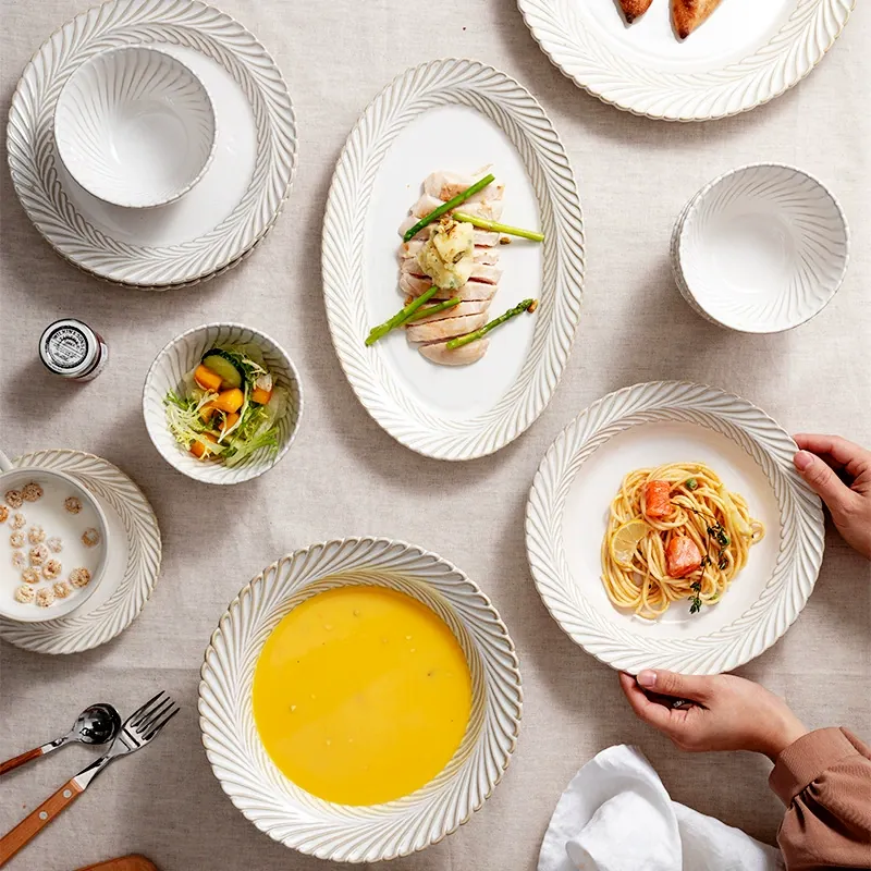 Japanese Style Ceramic Bowl tableware view 4
