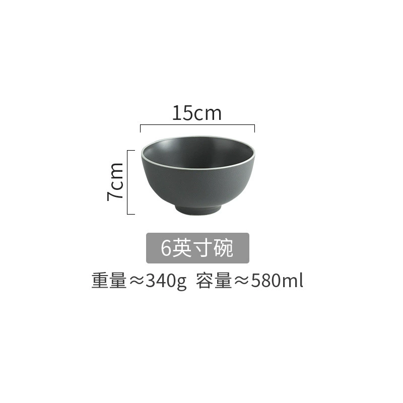 Matte Gray Ceramic Dinnerware Set tableware view 9