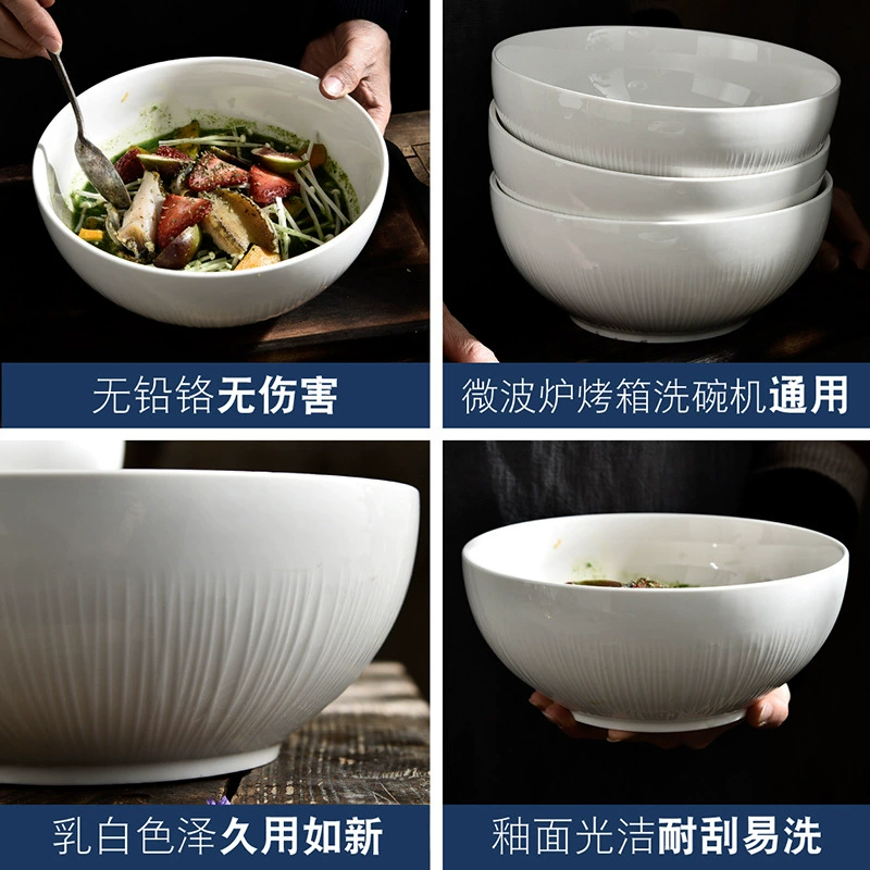 Solid Color Ceramic Bowl tableware view 3