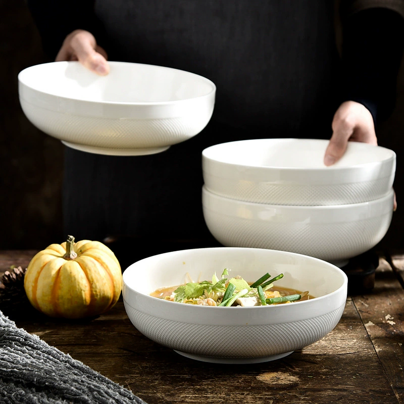 وعاء سيراميك بنقش شبكي إسكندنافي tableware view 2