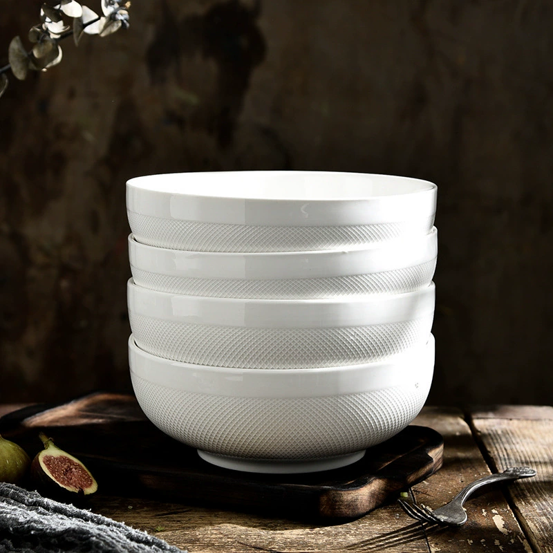 وعاء سيراميك بنقش شبكي إسكندنافي tableware view 4