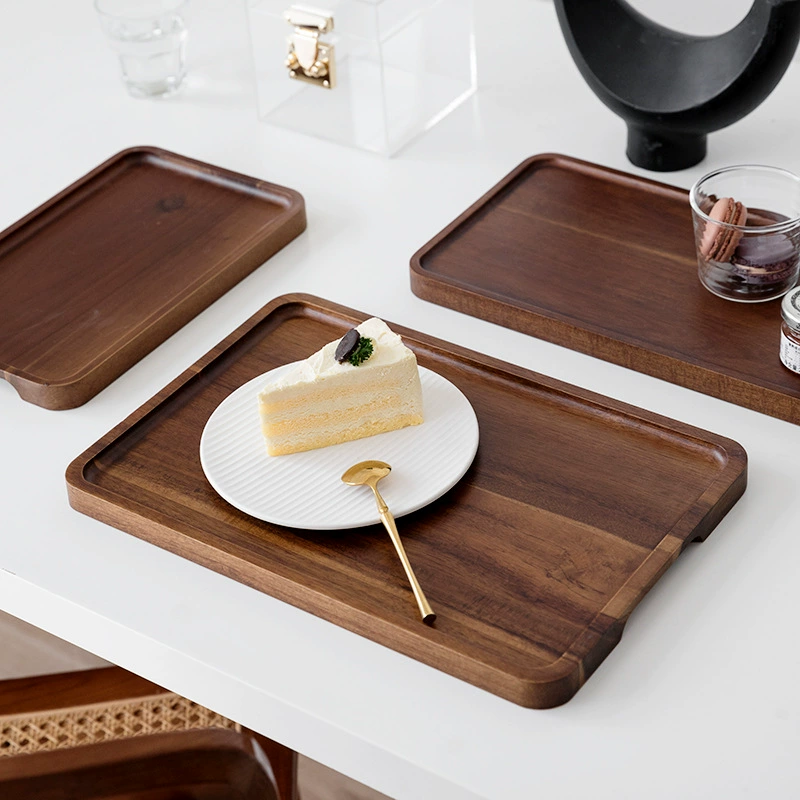 Acacia Wood Rectangular Tray