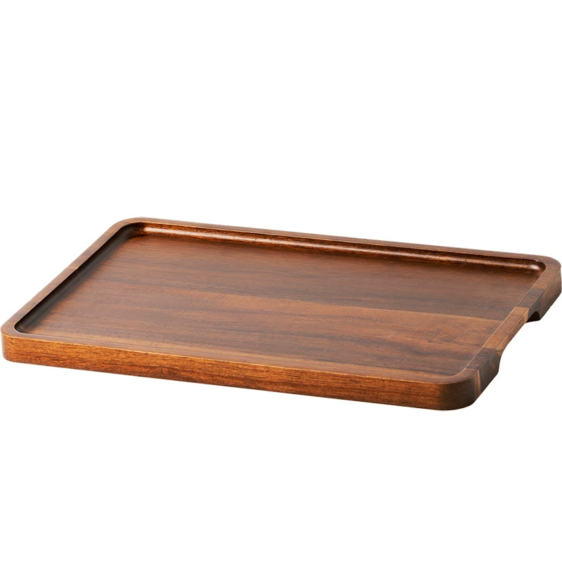 Acacia Wood Rectangular Tray tableware view 5