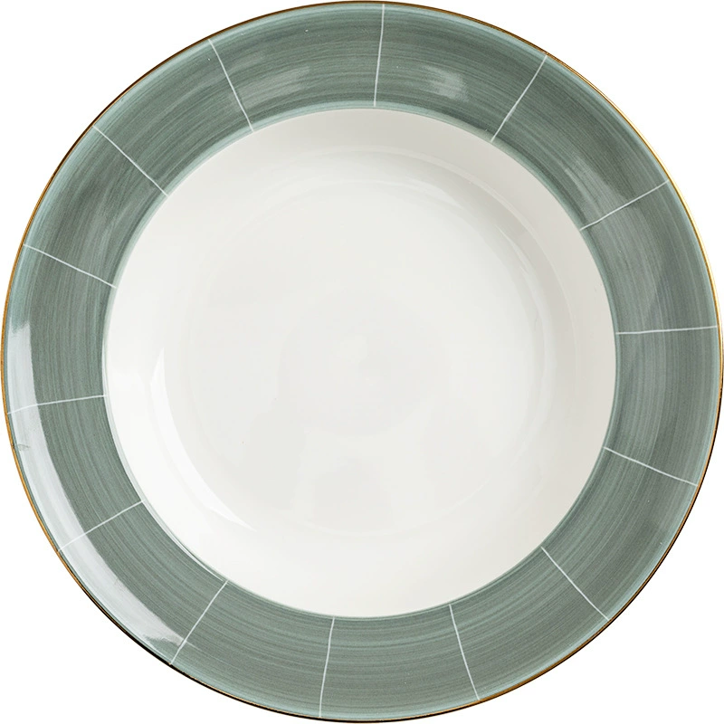 Gold Rim Pasta Plate tableware view 5