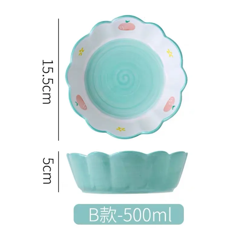Tigela de cerâmica gato e cachorro tableware view 8
