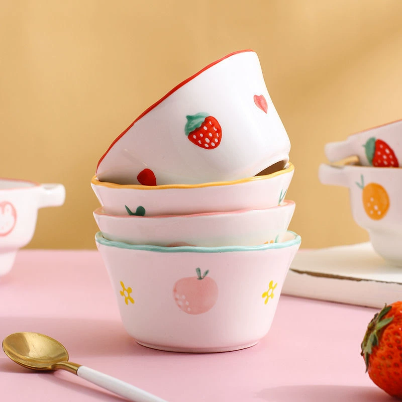 Керамическая миска для пудинга, ручная роспись tableware view 2