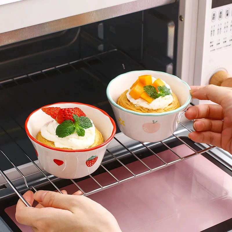 Керамическая миска для пудинга, ручная роспись tableware view 4