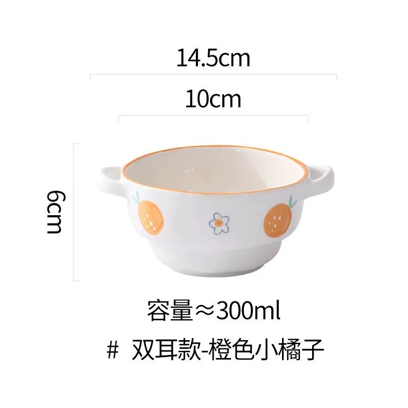 Керамическая миска для пудинга, ручная роспись tableware view 6
