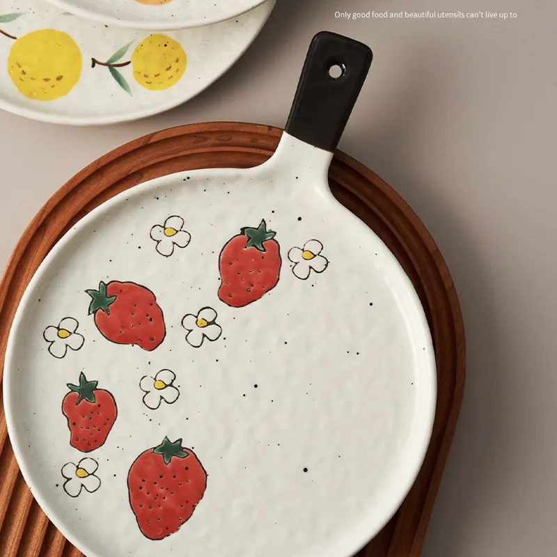 Hand-Painted Plate tableware view 3