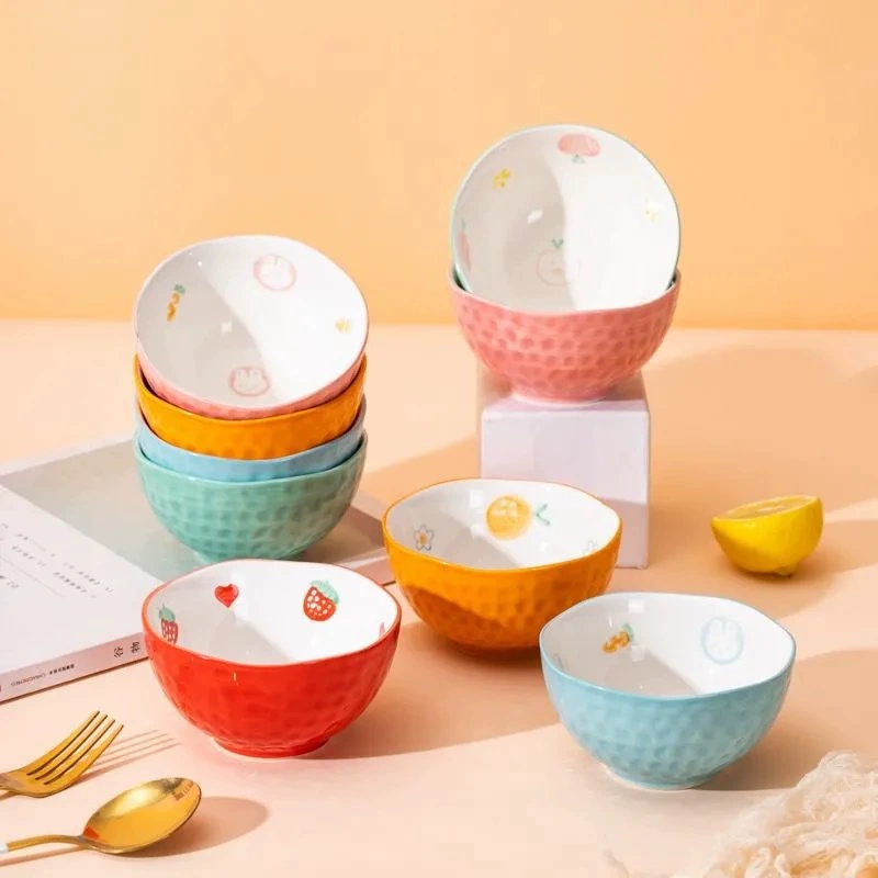 4.5 inch 귀여운 세라믹 볼 tableware view 2