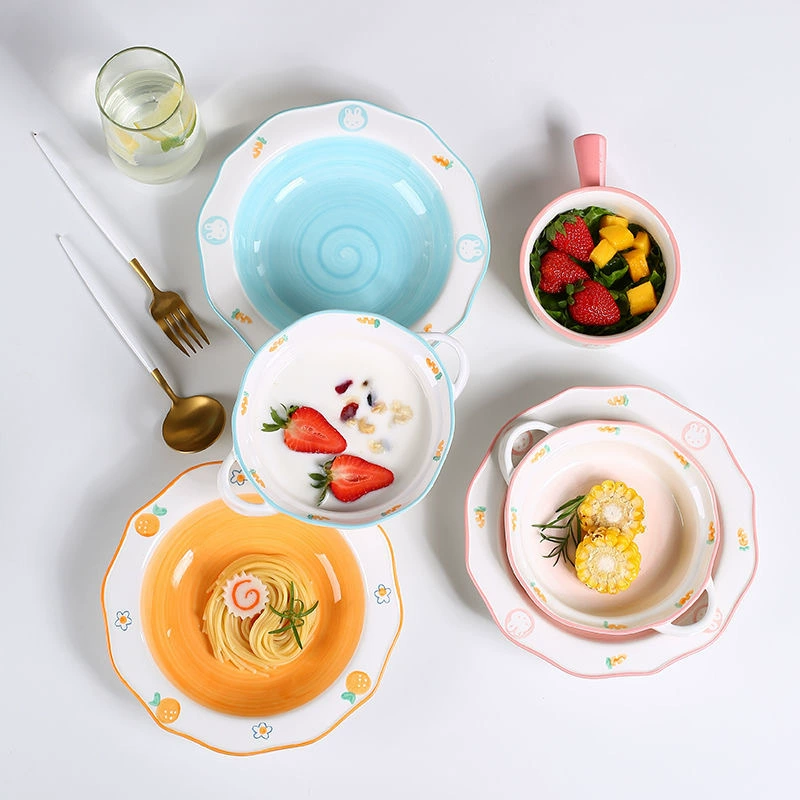 Hand-Painted Ceramic Tableware Set