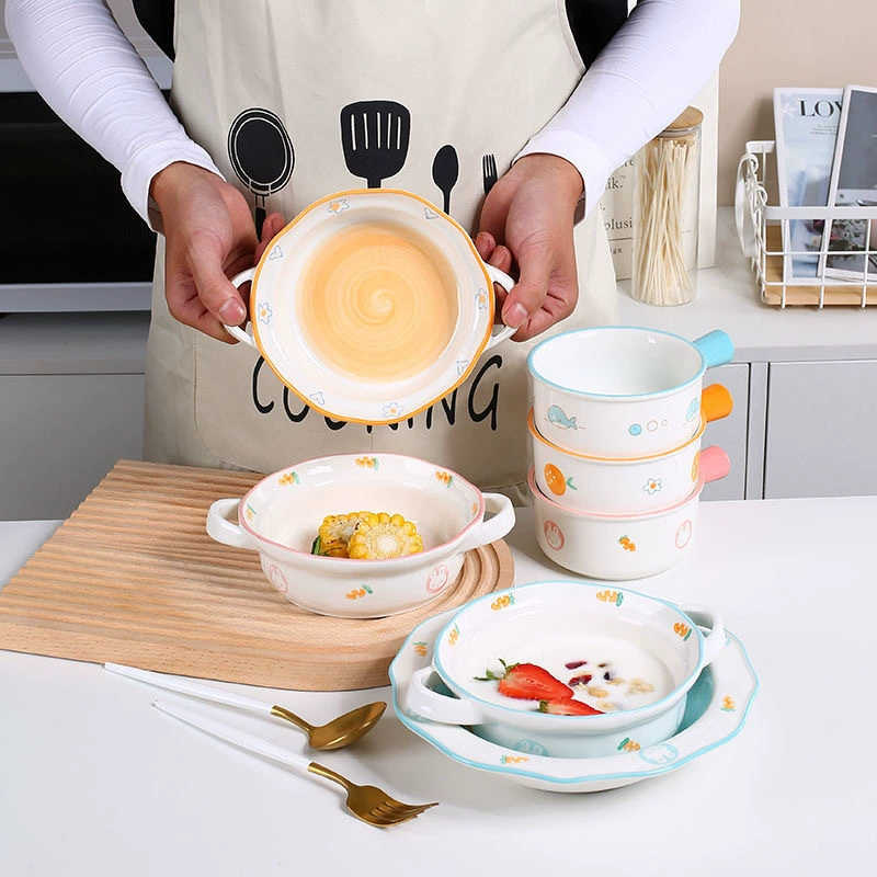 Hand-Painted Ceramic Tableware Set tableware view 2