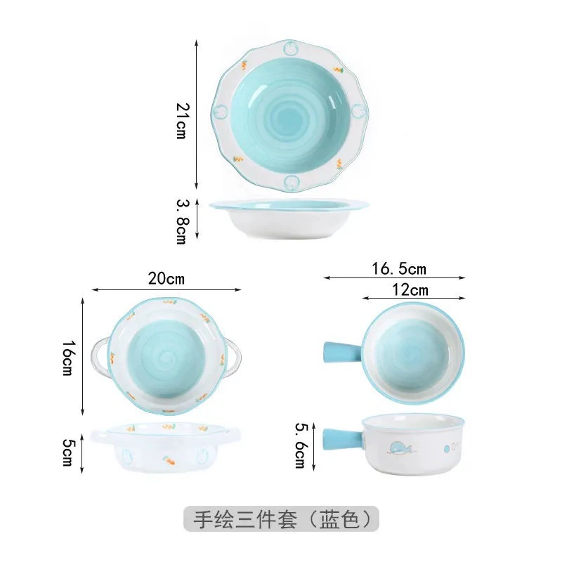 Hand-Painted Ceramic Tableware Set tableware view 6
