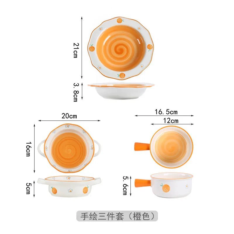 Hand-Painted Ceramic Tableware Set tableware view 7