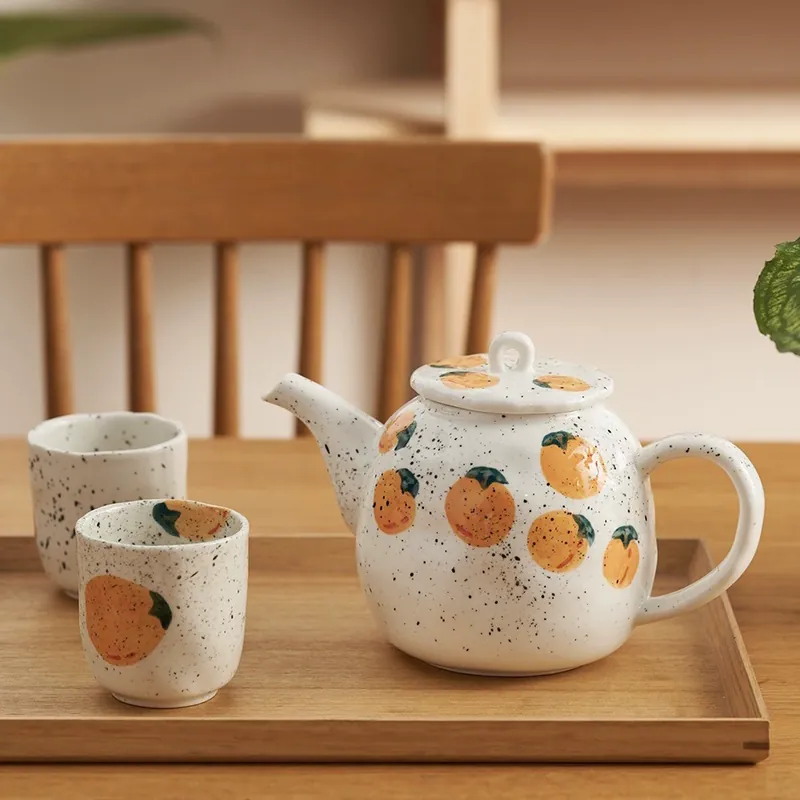 Hand-Painted Teapot Set