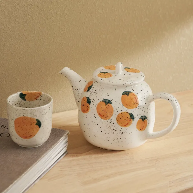Hand-Painted Teapot Set tableware view 3