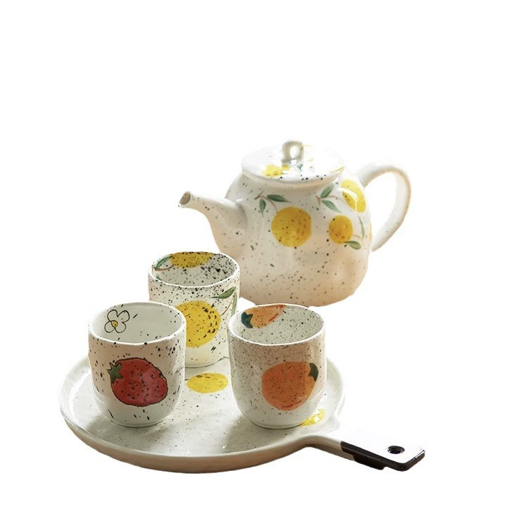 Hand-Painted Teapot Set tableware view 5
