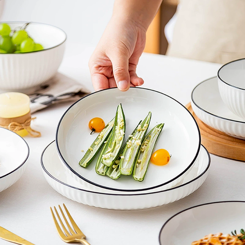 Nordic Style Porcelain Dinnerware Set tableware view 2